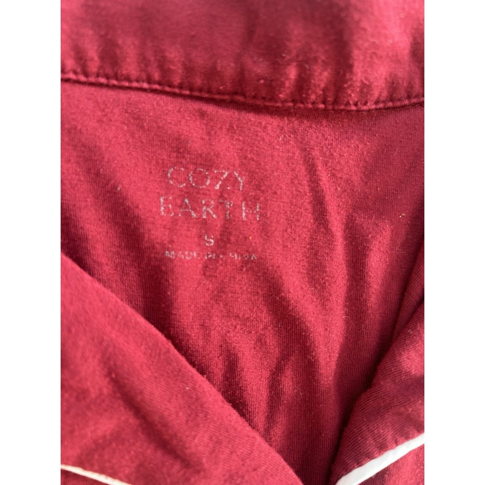 Cozy Earth Wine Maroon Summer Shorts pajamas Pj Set Size Small - Picture 4 of 4